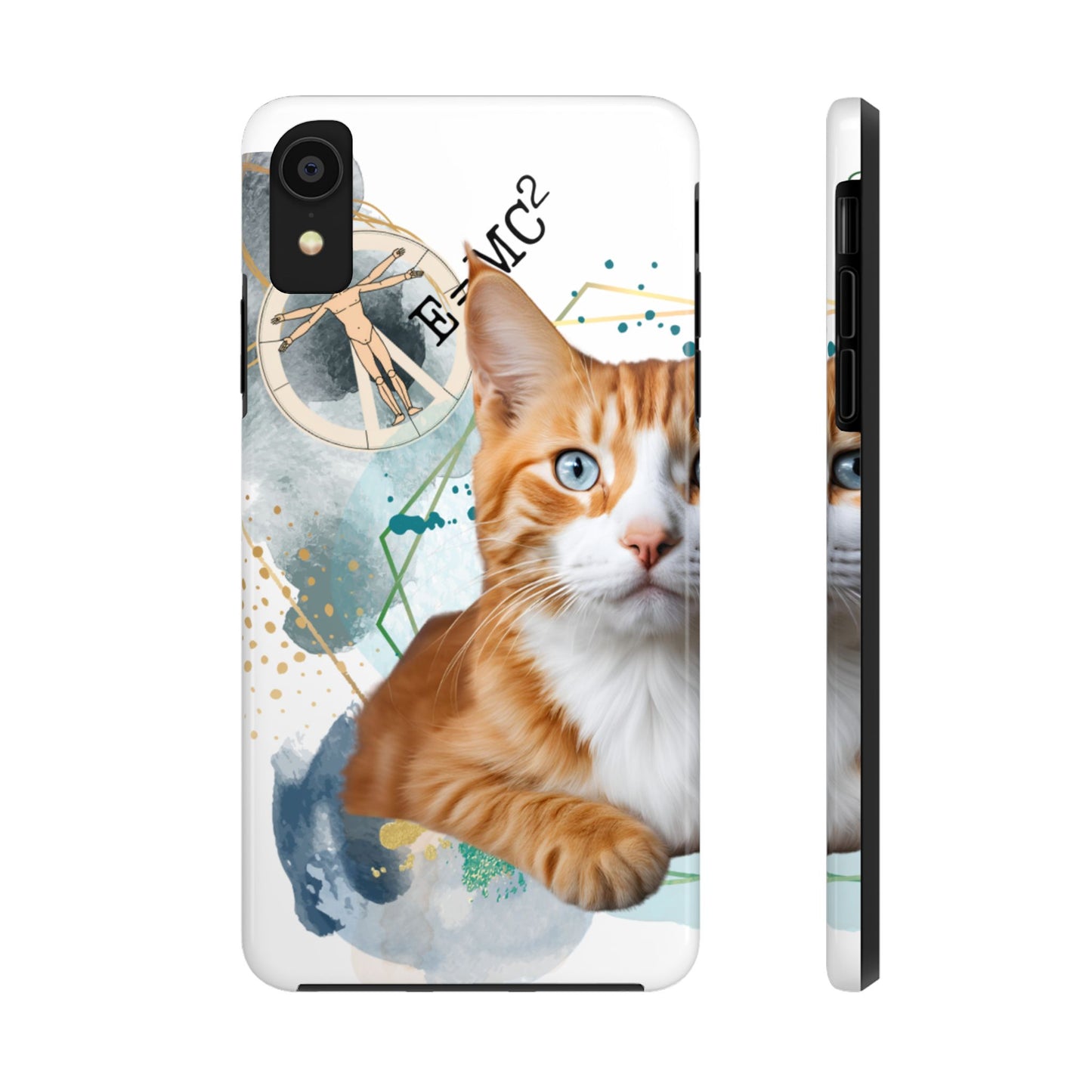 E=MC2 Cat Tough Phone Cases