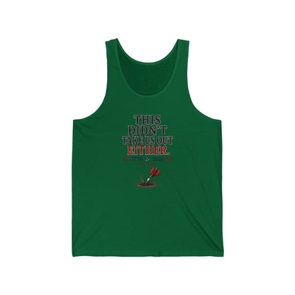 Patriotic "This Didn’t Take Us Out Either" Tank Top — 1776  2026 Independence Tee