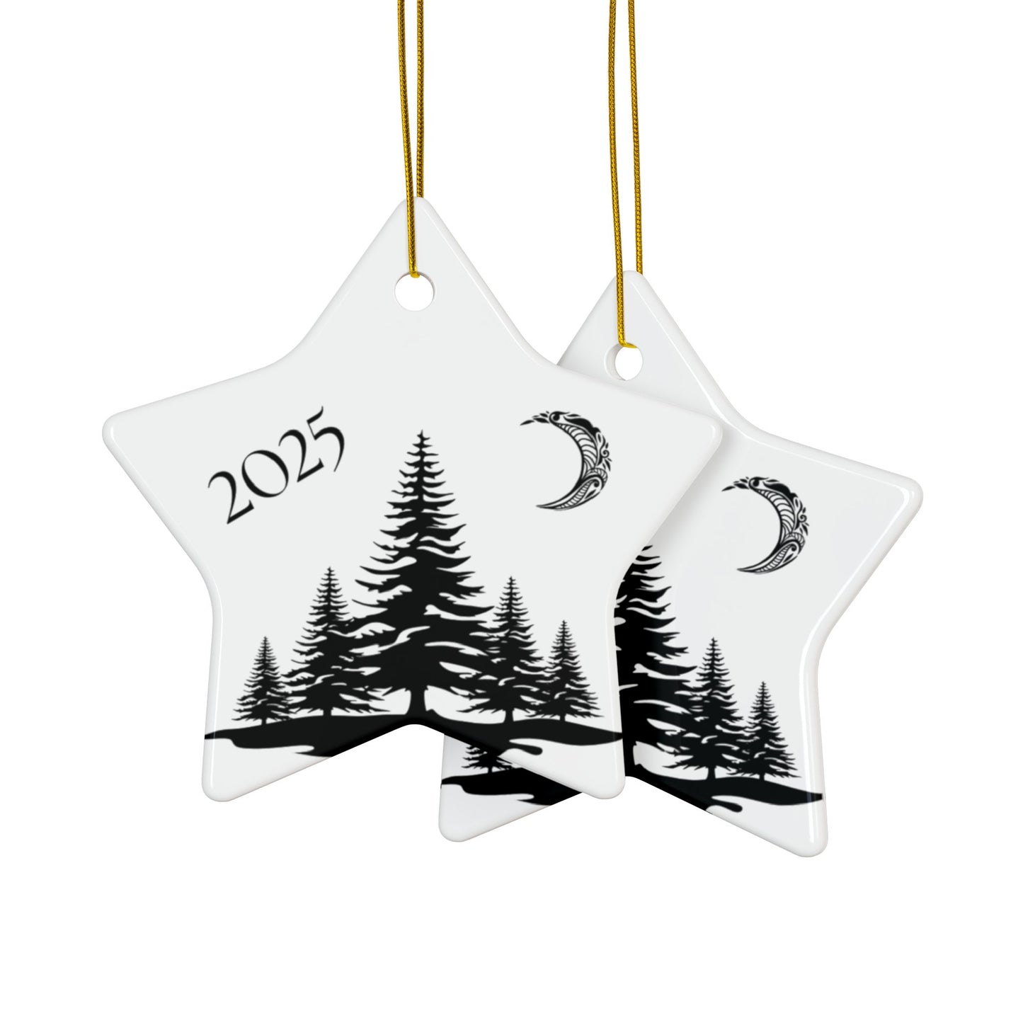 2025 Filigree Moon Ceramic Star Ornament – Just Gigi IFYKYK