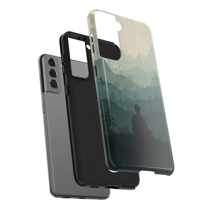 Grey Mountains Serene Silhouette Tough Case
