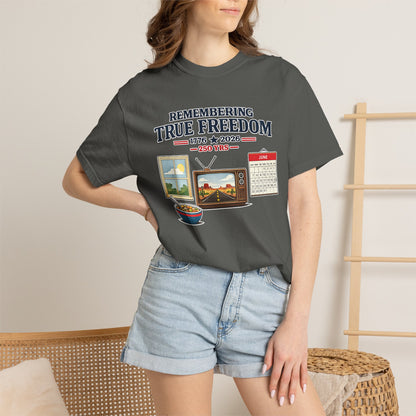 Remembering True Freedom T‑Shirt — 1776 to 2026 Patriotic Graphic Tee Just Gigi IFYKYK