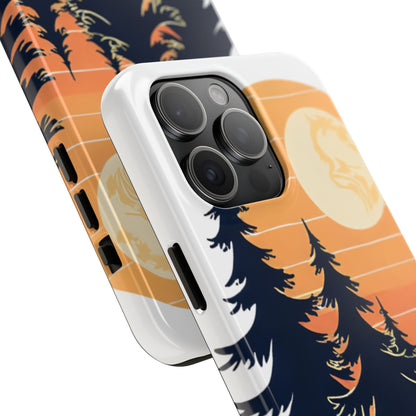 Retro Sunset Pines Graphic Phone Case - Just Gigi IFYKYK