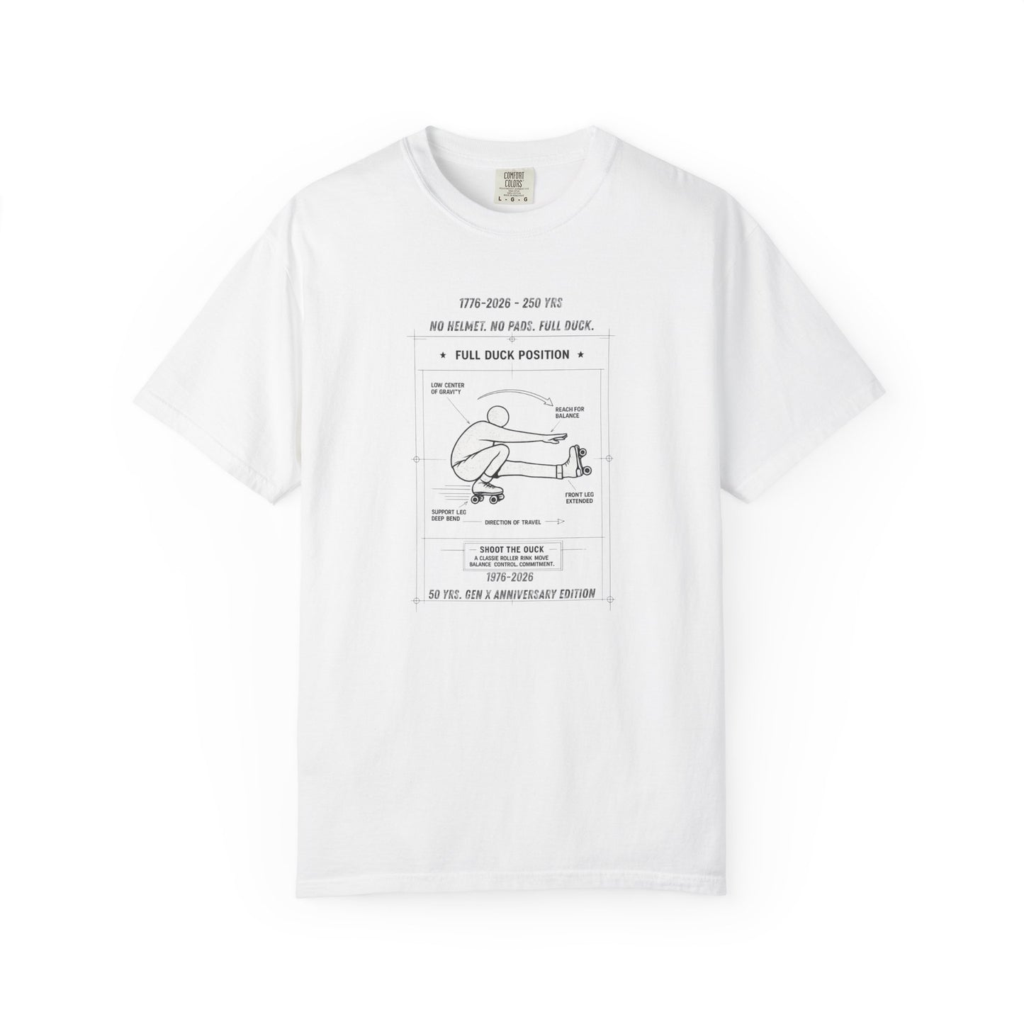 Full Duck Position Blueprint Graphic Tee - Just Gigi IFYKYK