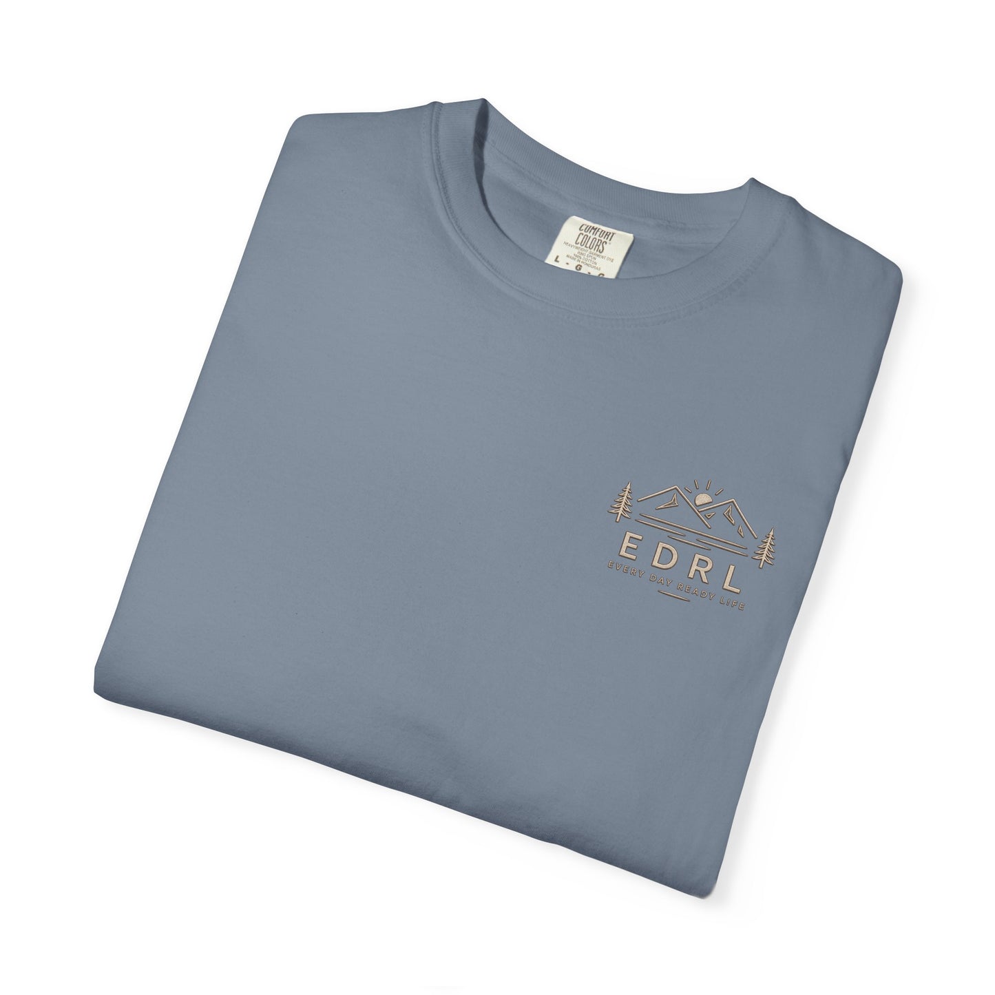 EDRL Mountain Logo T‑Shirt — Minimal Outdoor Crewneck