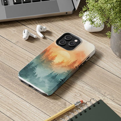 Sunset Forest Mist Tough Phone Case -Just Gigi IFYKYK