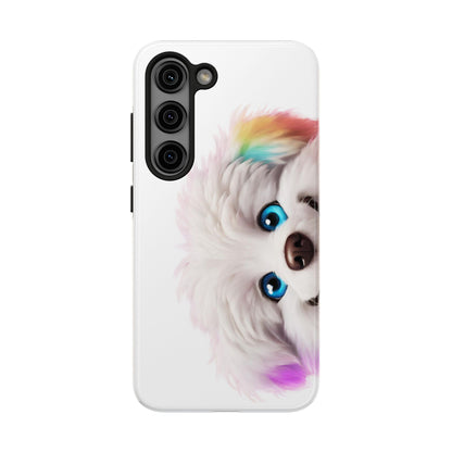 Peeking Doggo design Tough Phone Cases