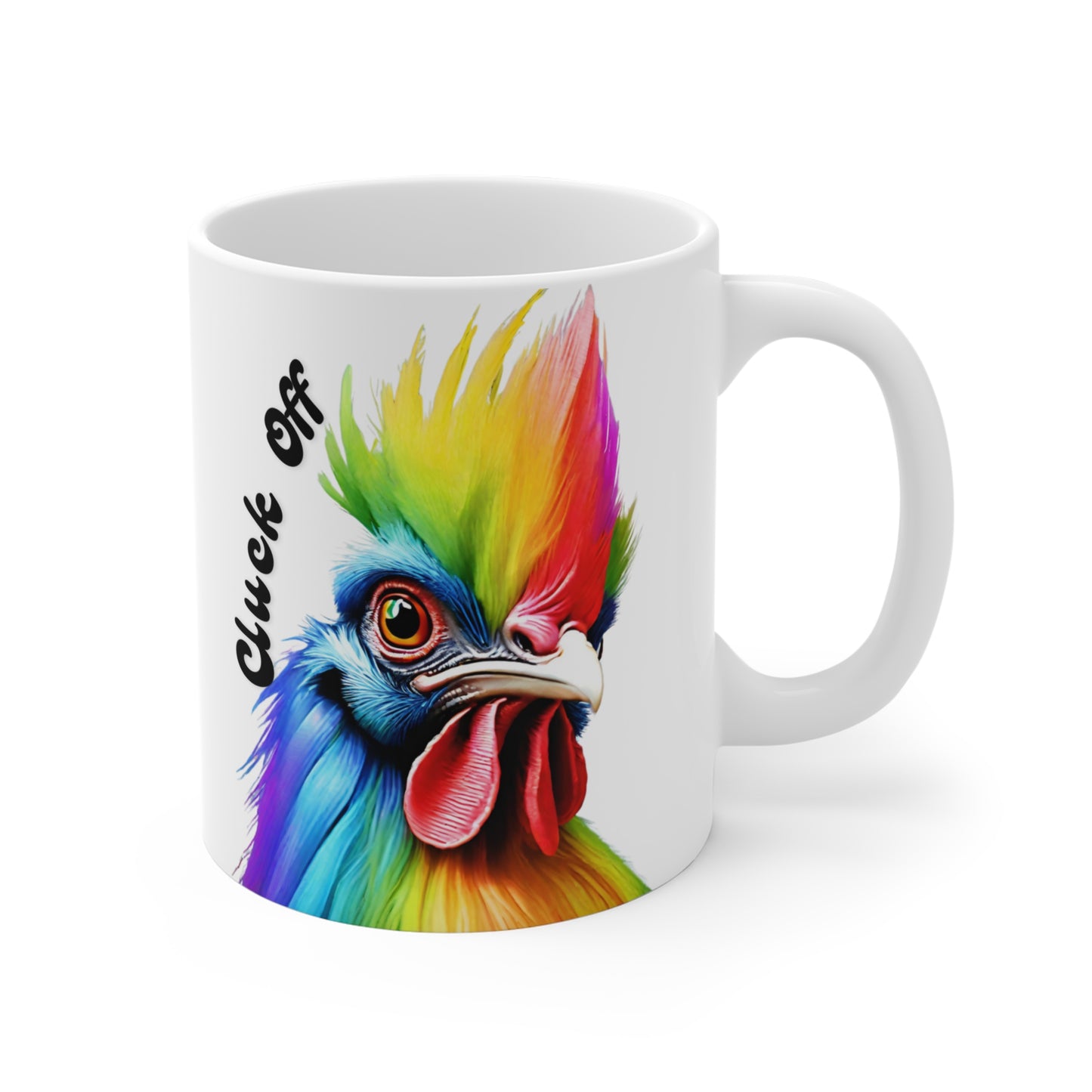 Cluck Off Colorful Rooster Mug Just Gigi IFYKYK