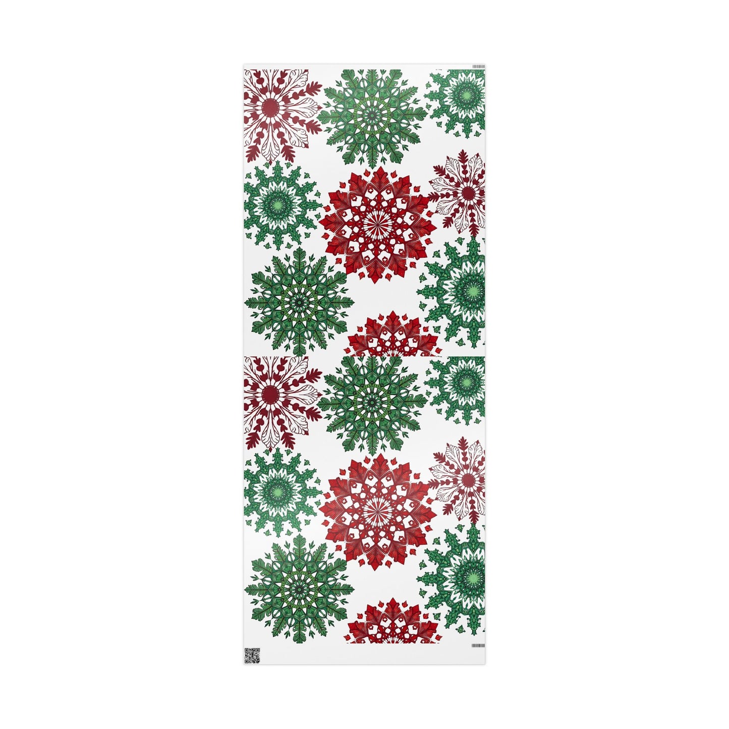OG Red & Green Block Print Holiday Wrapping Paper - Red & Green Holiday Gift Wrap