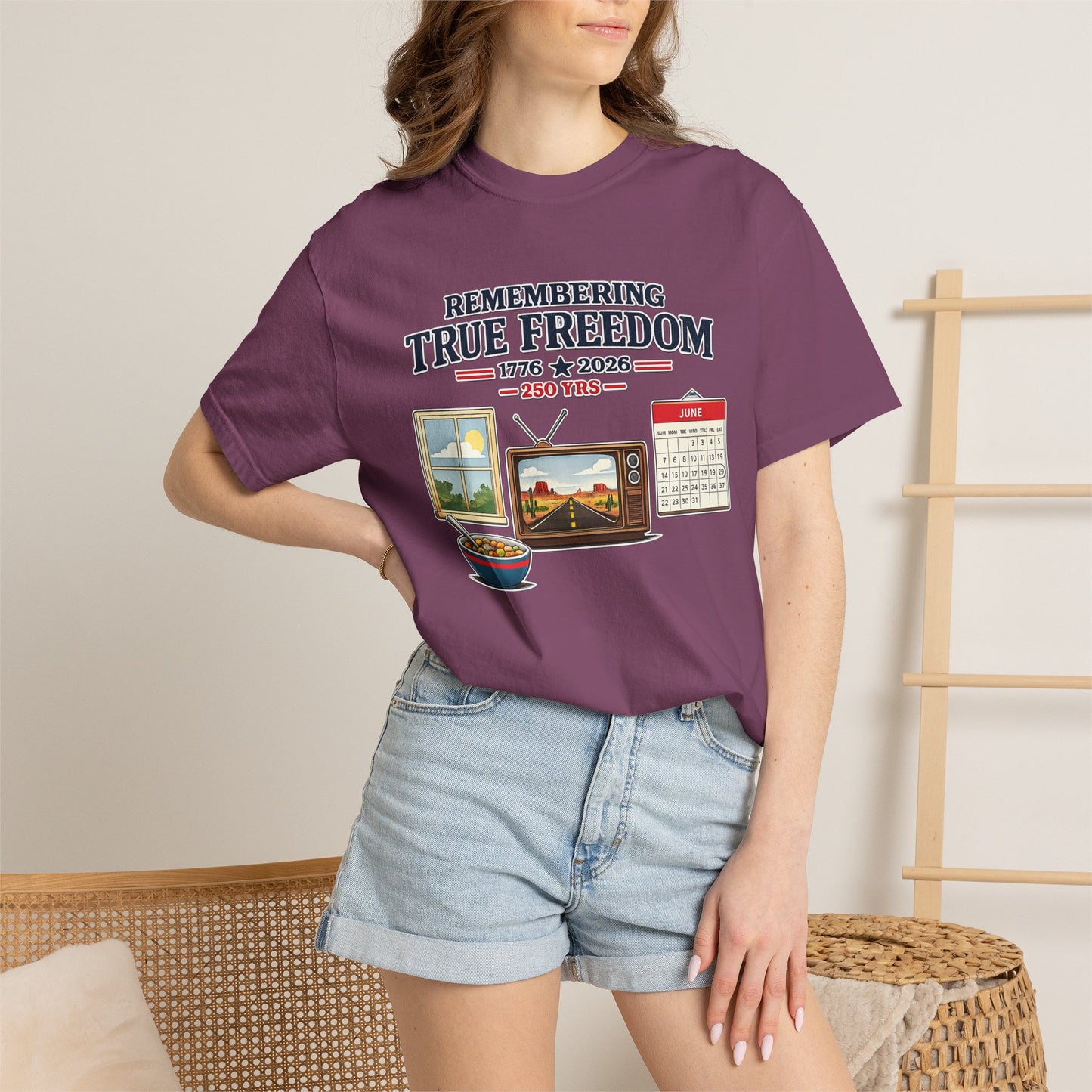 Remembering True Freedom T‑Shirt — 1776 to 2026 Patriotic Graphic Tee Just Gigi IFYKYK