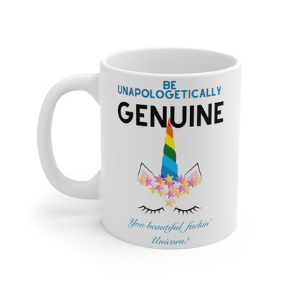 Unapologetically Genuine Unicorn Mug *ADULT* Just Gigi IFYKYK