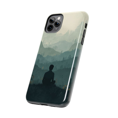 Grey Mountains Serene Silhouette Tough Case