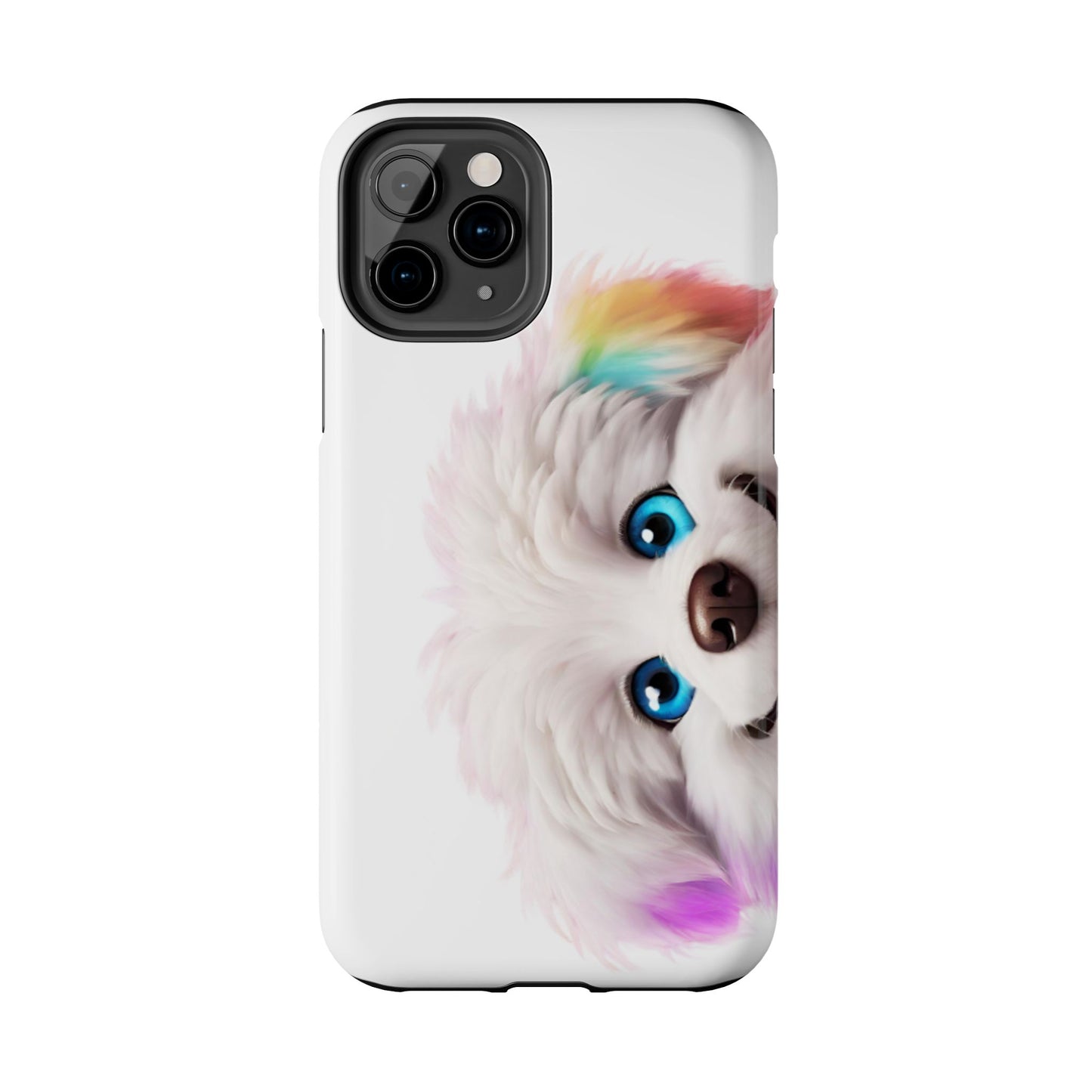 Peeking Doggo design Tough Phone Cases
