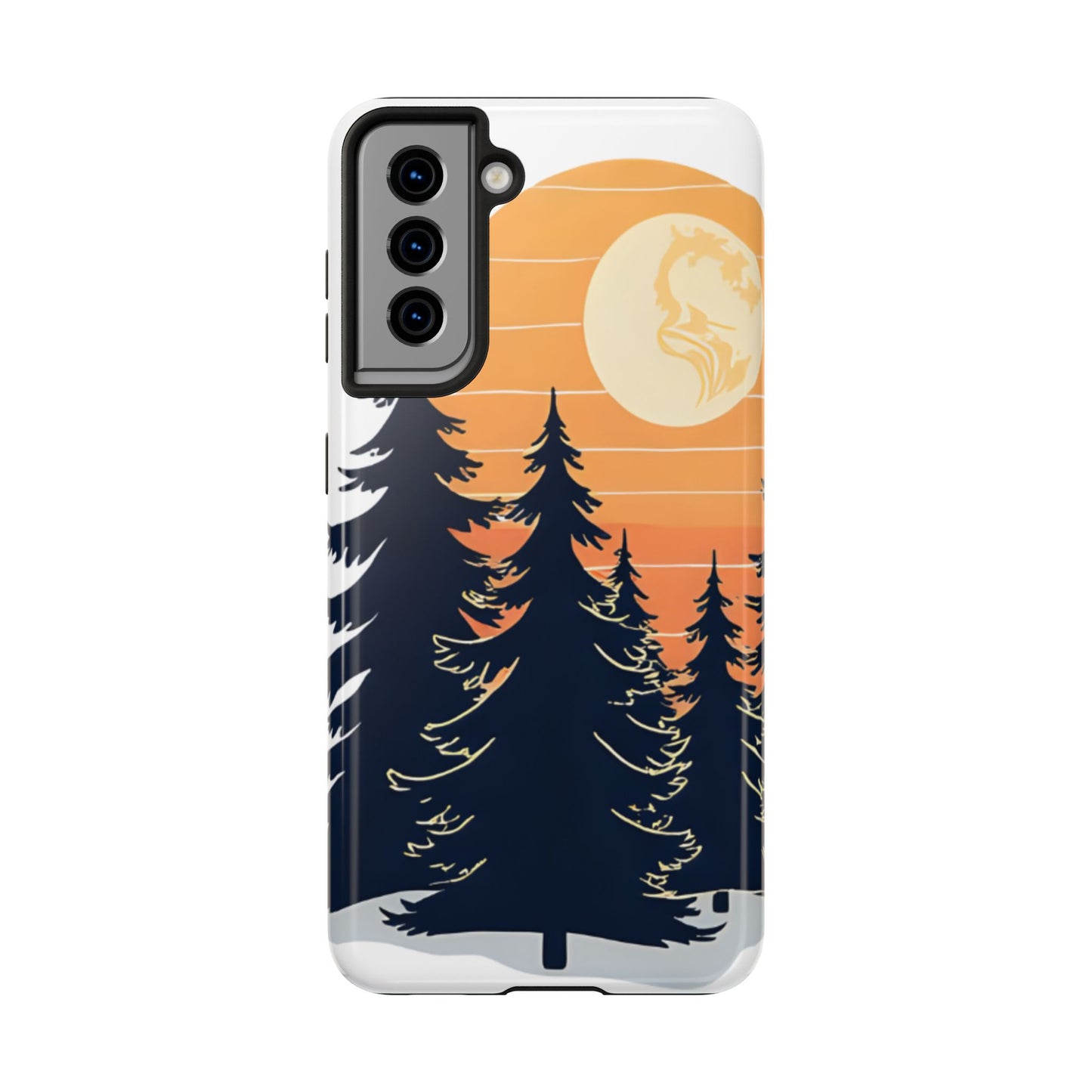 Retro Sunset Pines Graphic Phone Case - Just Gigi IFYKYK