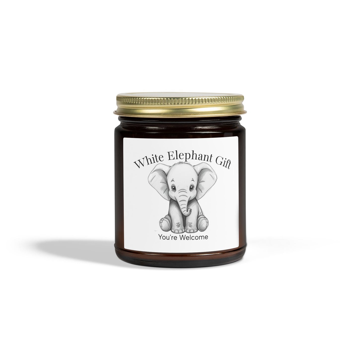 White Elephant Gift (4oz & 9oz) Scented Candles - Just Gigi IFYKYK