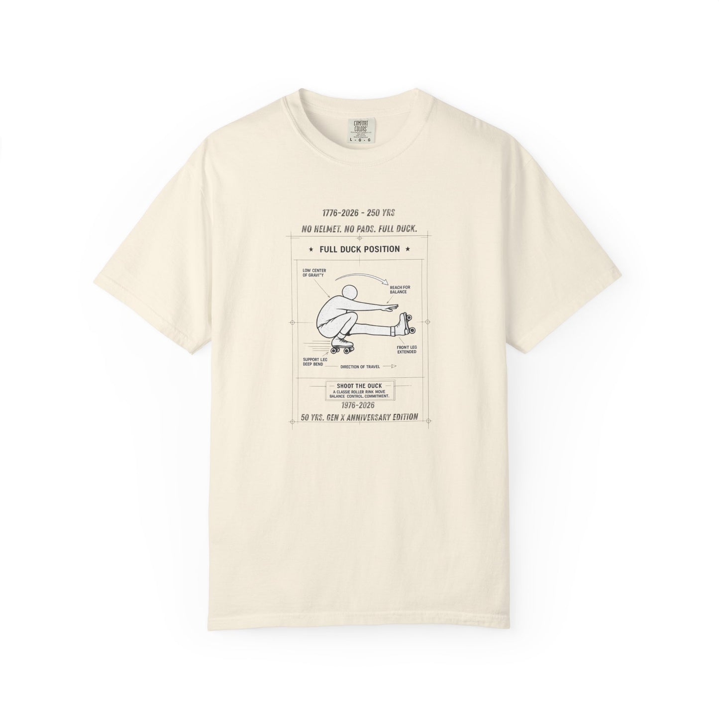 Full Duck Position Blueprint Graphic Tee - Just Gigi IFYKYK