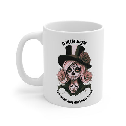Sugar Skull A Little Sugar Mug 11oz - Just Gigi IFYKYK