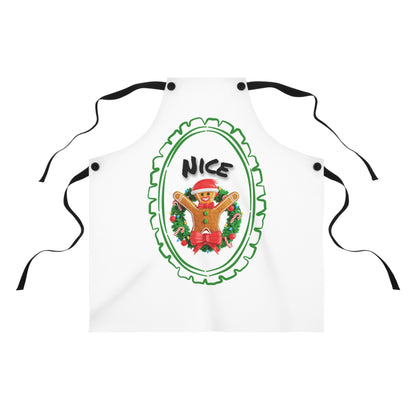 Christmas Gingerbread 'Nice' Apron