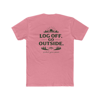 Log Off Go Outside Tee From EDRL by Just Gigi IFYKYK