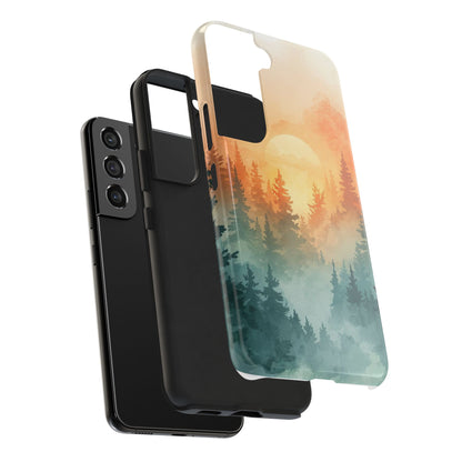 Sunset Forest Mist Tough Phone Case -Just Gigi IFYKYK