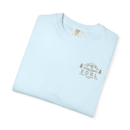 EDRL Mountain Logo T‑Shirt — Minimal Outdoor Crewneck