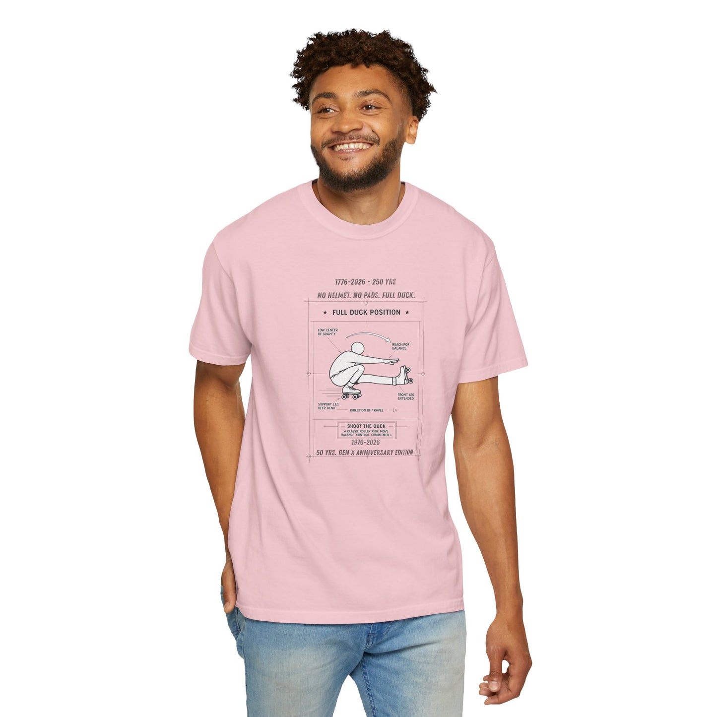 Full Duck Position Blueprint Graphic Tee - Just Gigi IFYKYK