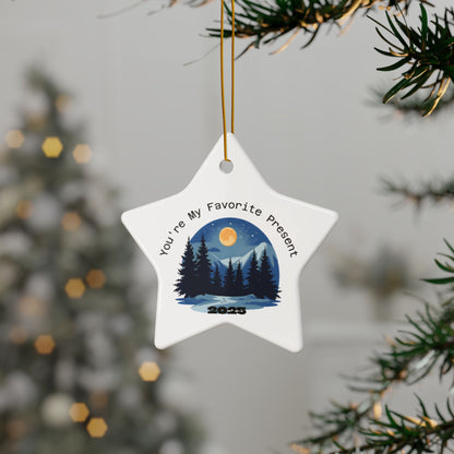 Nightscape 2025 Keepsake Star Ornament 'You're My Favorite Present' - Just Gigi IFYKYK
