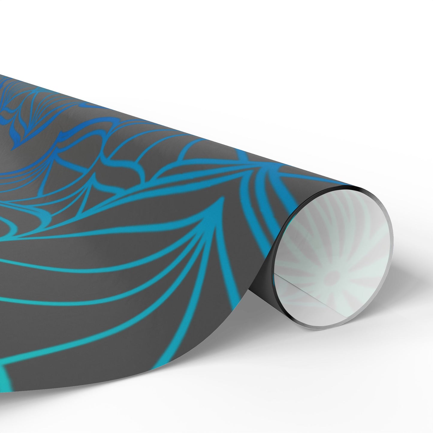 Mandala Geometric Blue Wrapping Paper Roll — Just Gigi IFYKYK