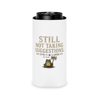 250th Anniversary Patriotic USA Frog Can Koozie