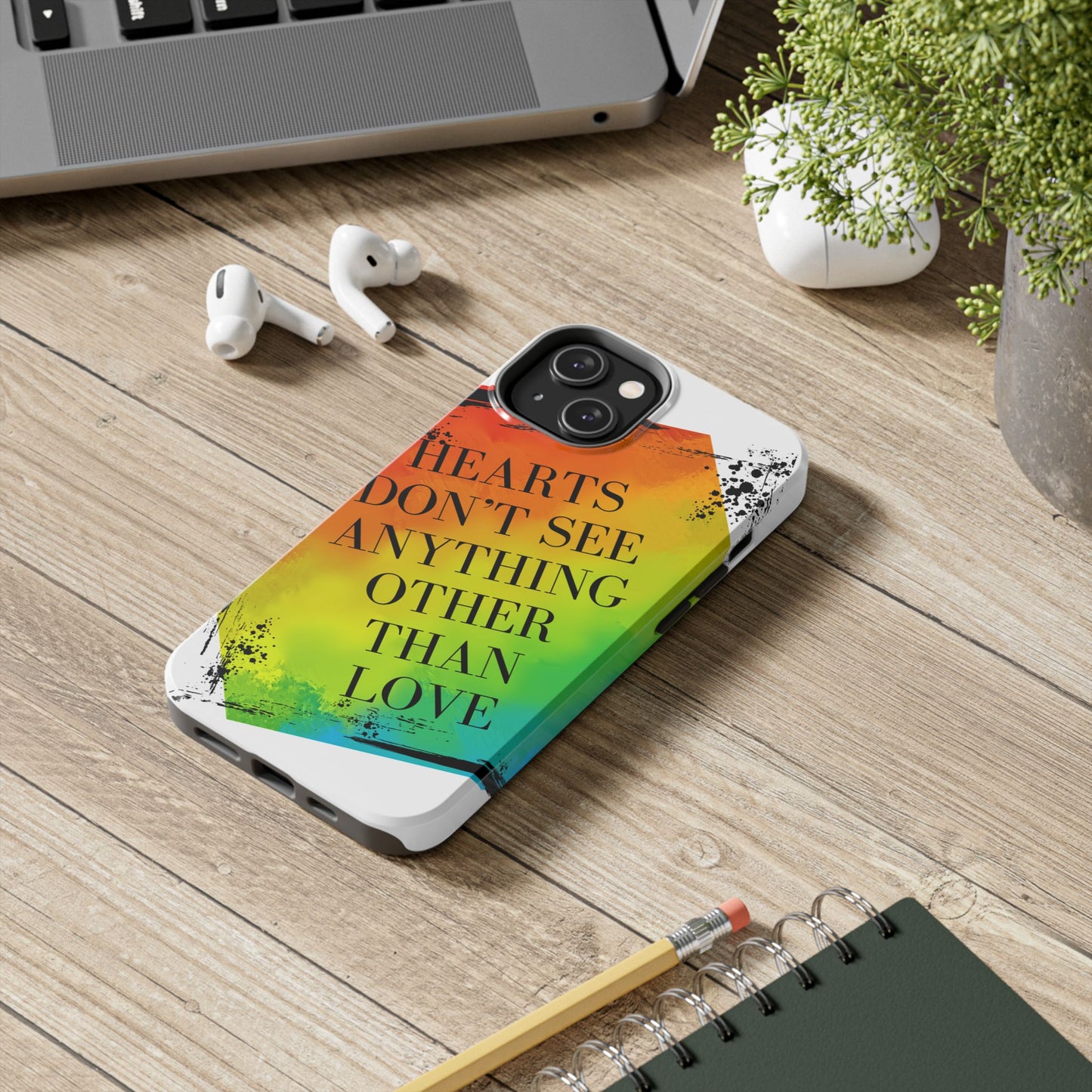 Hearts don't see anything other than love Tough Phone Cases Just Gigi IFYKYK