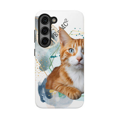E=MC2 Cat Tough Phone Cases