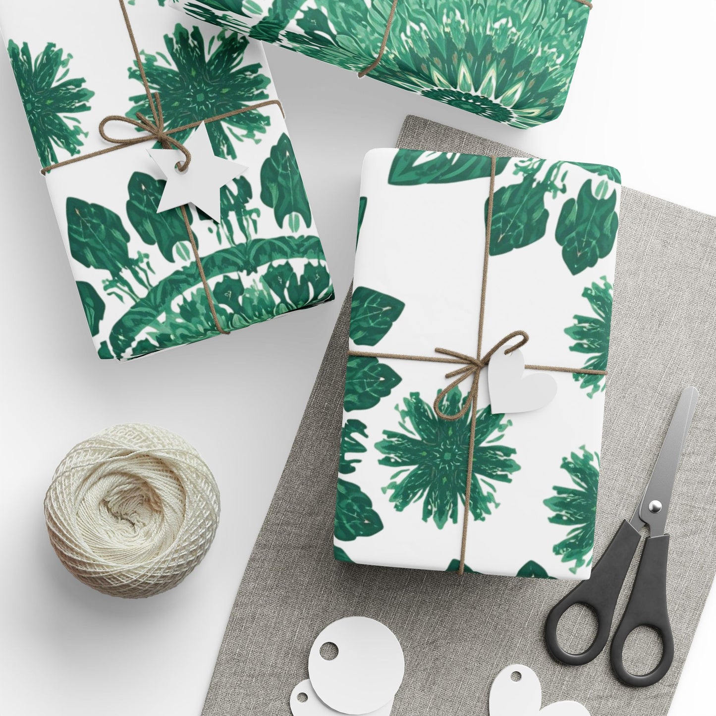 Pine Mandala Minimalist Wrapping Paper - Just Gigi IFYKYK