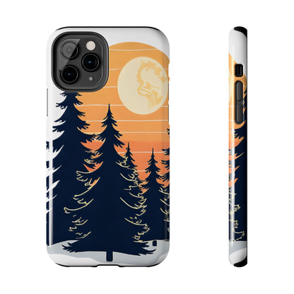 Retro Sunset Pines Graphic Phone Case - Just Gigi IFYKYK