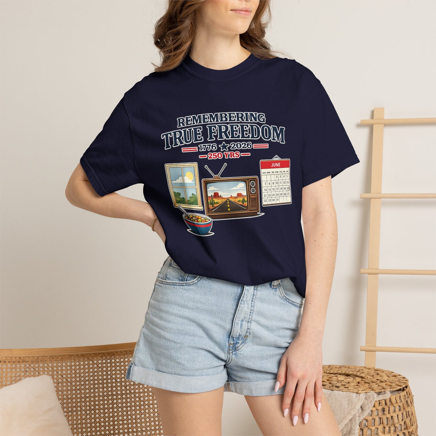 Remembering True Freedom T‑Shirt — 1776 to 2026 Patriotic Graphic Tee Just Gigi IFYKYK