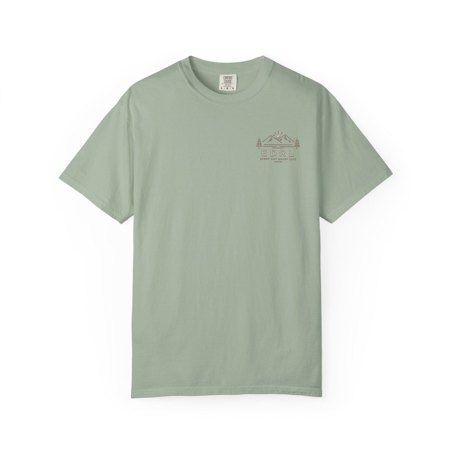 EDRL Mountain Logo T‑Shirt — Minimal Outdoor Crewneck