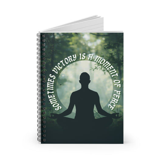 Moment of Peace EDRL By Just Gigi IFYKYK Spiral Notebook - Ruled Line