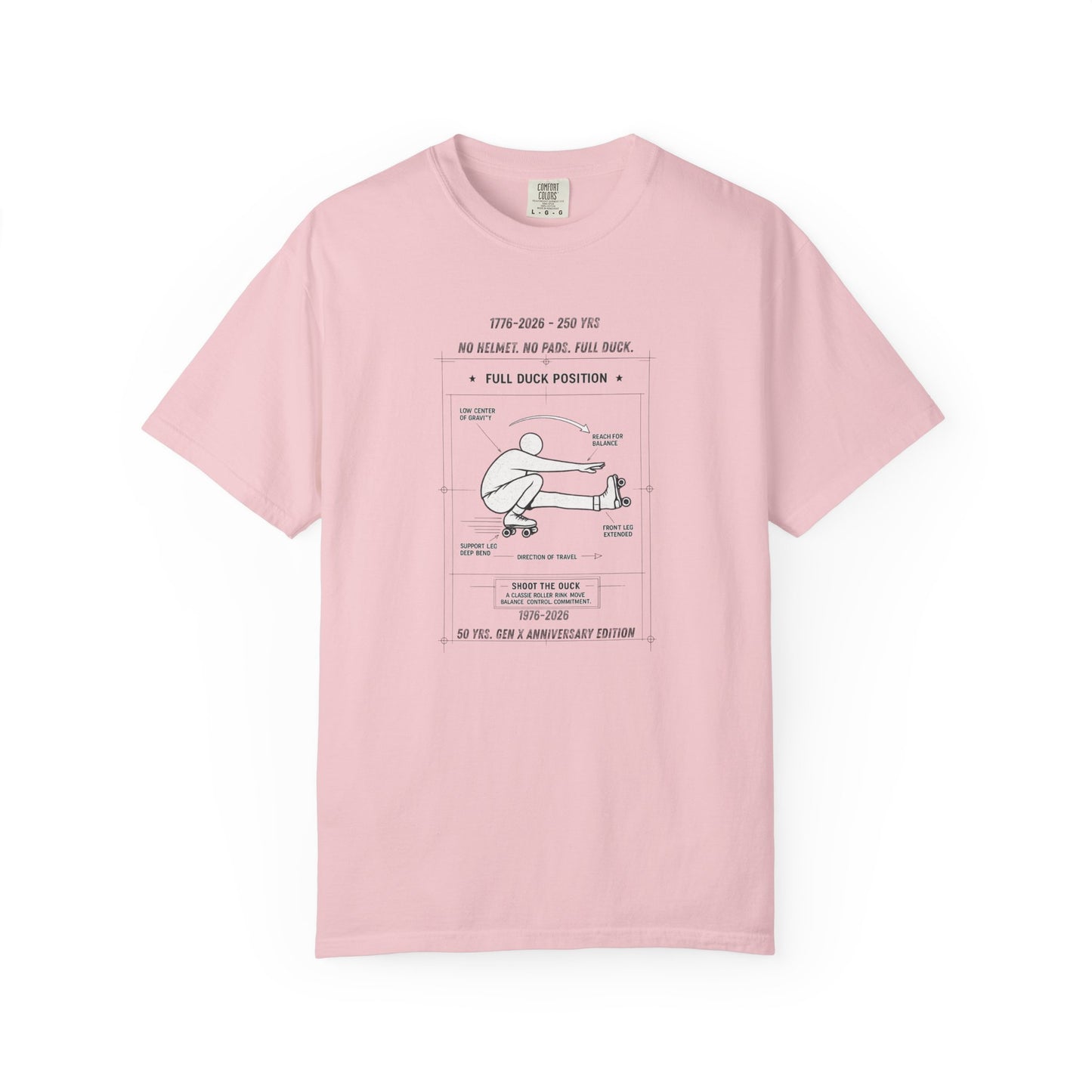 Full Duck Position Blueprint Graphic Tee - Just Gigi IFYKYK