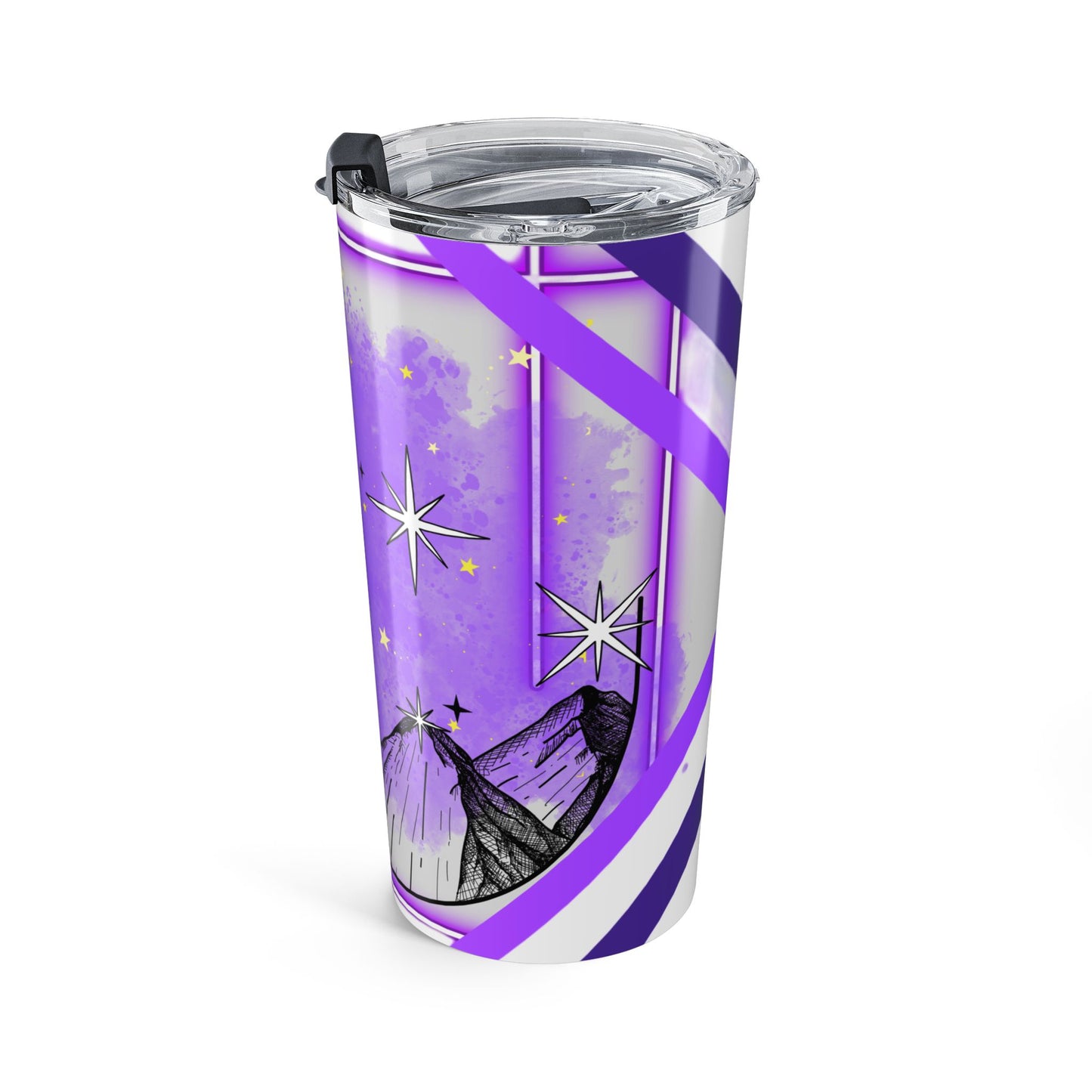 Purple Mountains Tumbler - 20oz Insulated Tumbler Just Gigi IFYKYK