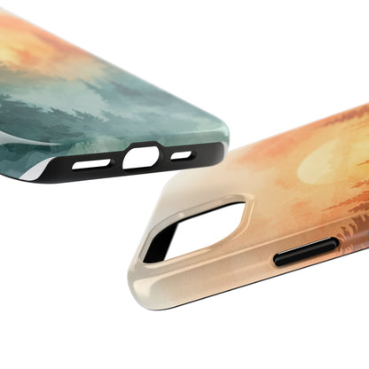 Sunset Forest Mist Tough Phone Case -Just Gigi IFYKYK