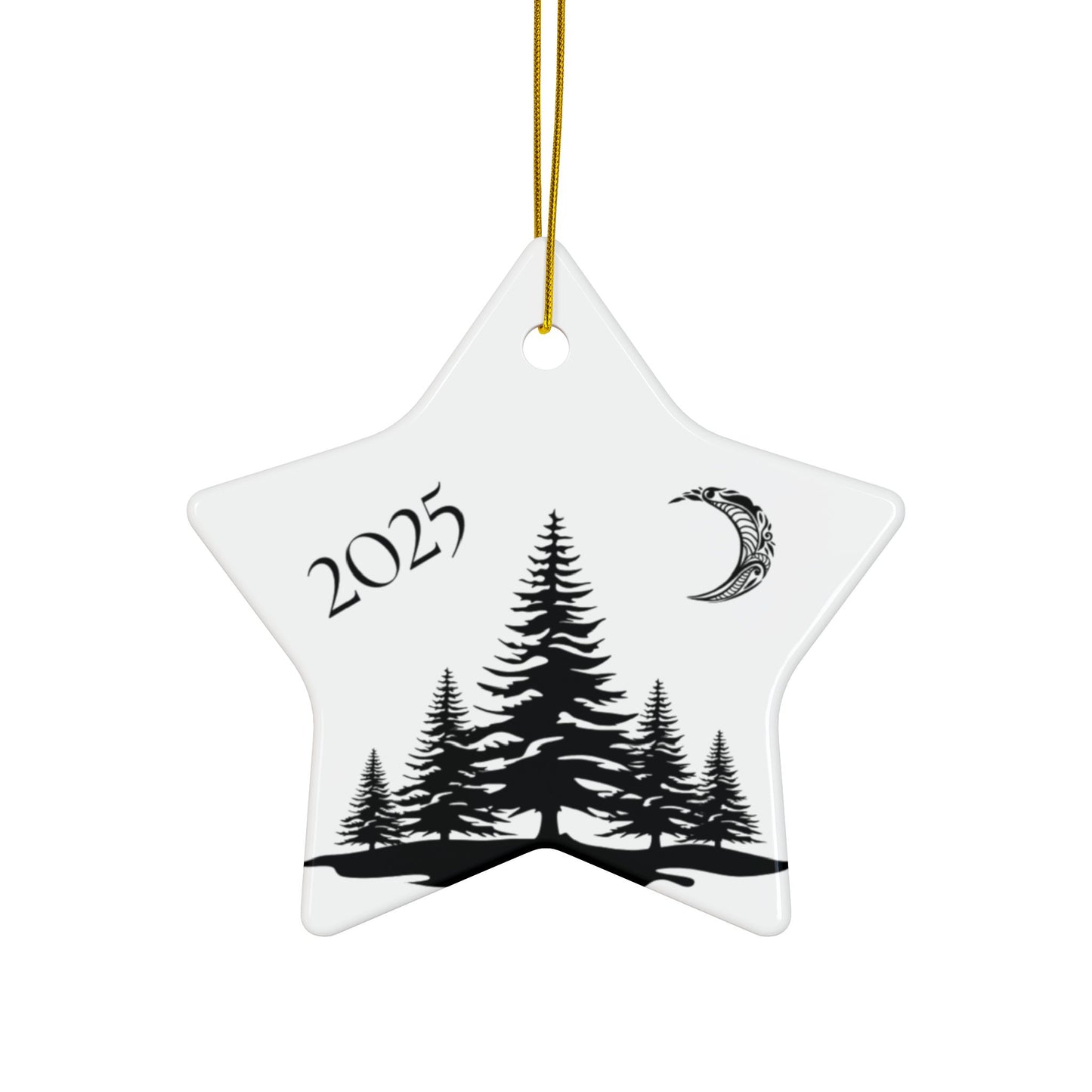 2025 Filigree Moon Ceramic Star Ornament – Just Gigi IFYKYK