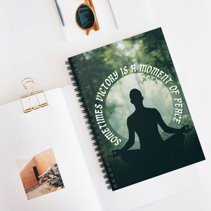 Moment of Peace EDRL By Just Gigi IFYKYK Spiral Notebook - Ruled Line