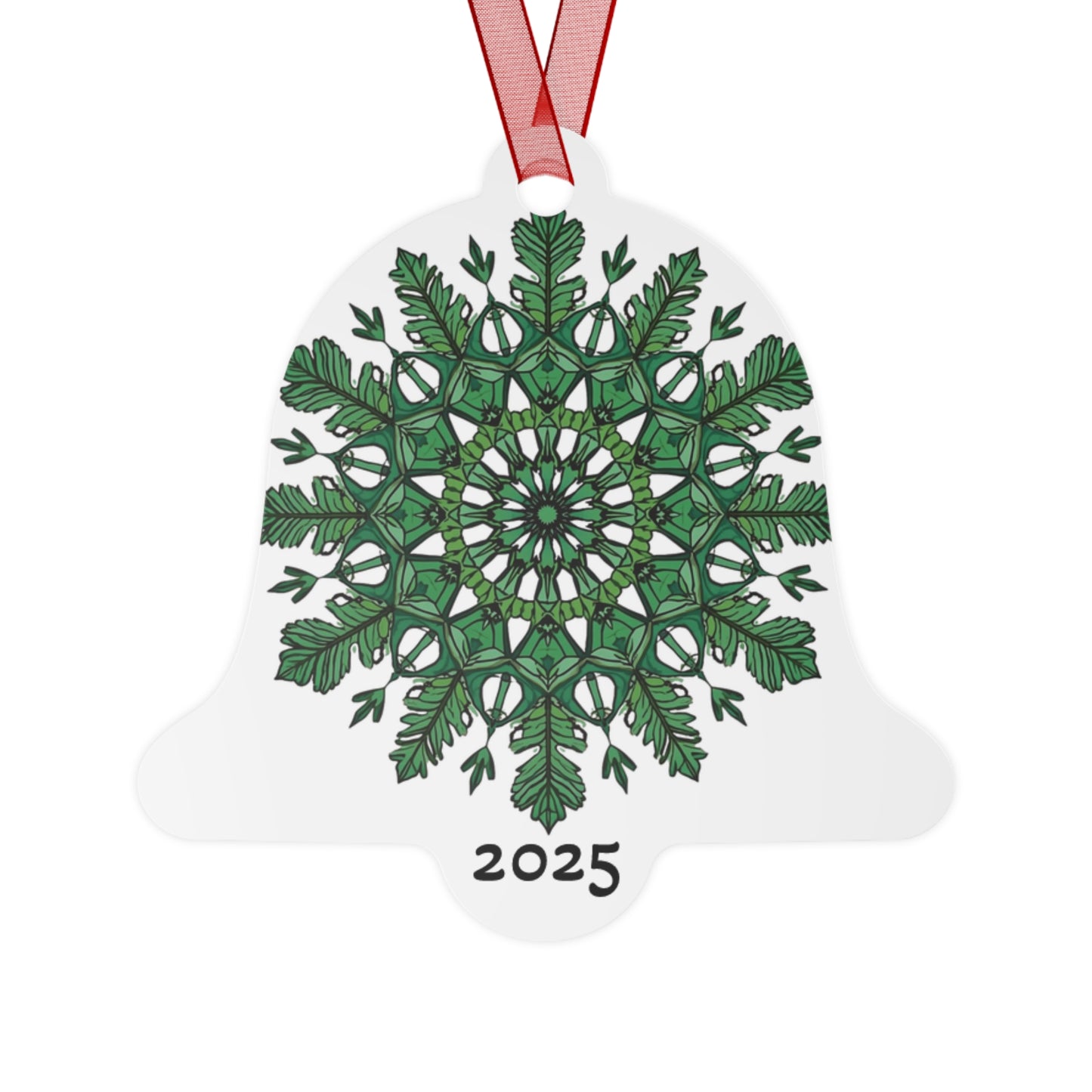 2025 Green Mandala Bell Metal Ornament — Just Gigi IFYKYK