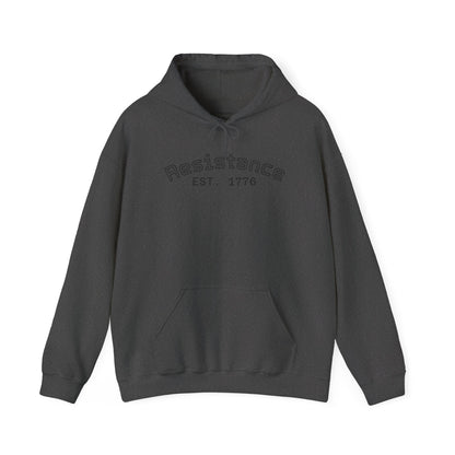 Resistance Est. 1776 Hoodie — Frog Hood Portrait Graphic Sweatshirt