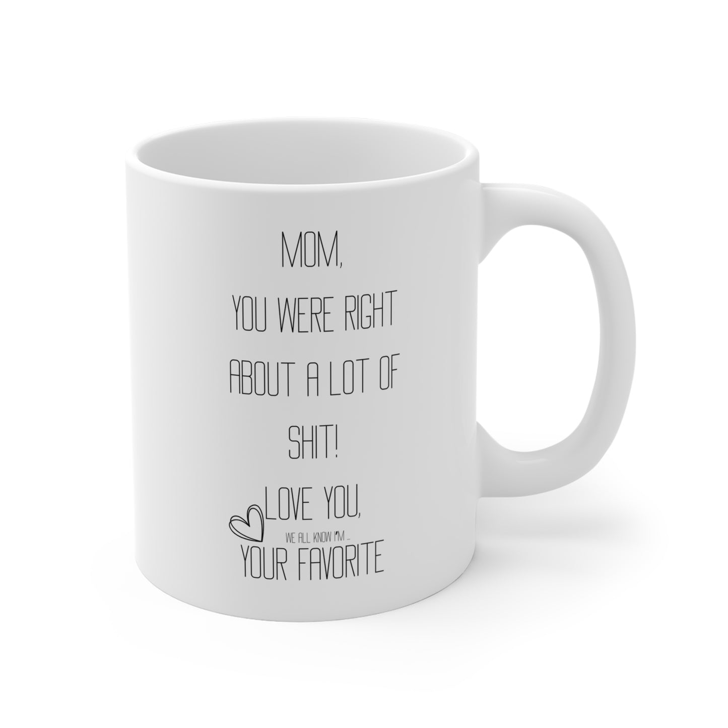 Mom, You Were Right Mug - **ADULT** Just Gigi IFYKYK