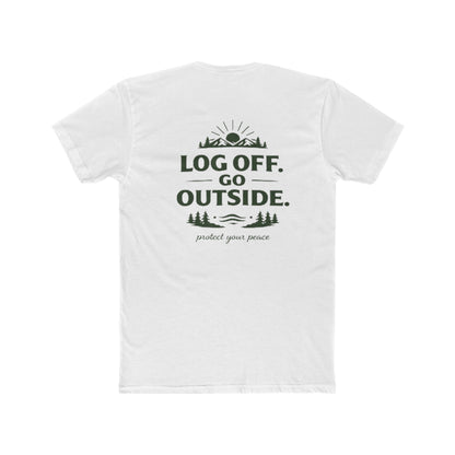 Log Off Go Outside Tee From EDRL by Just Gigi IFYKYK
