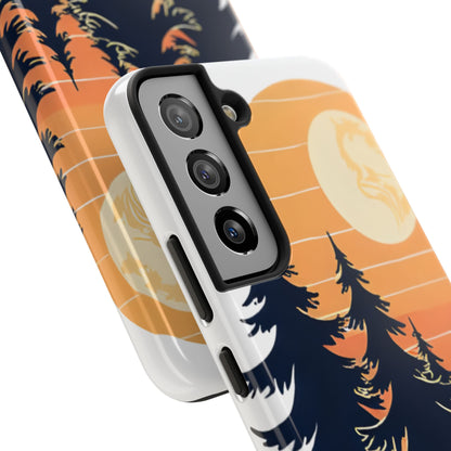 Retro Sunset Pines Graphic Phone Case - Just Gigi IFYKYK