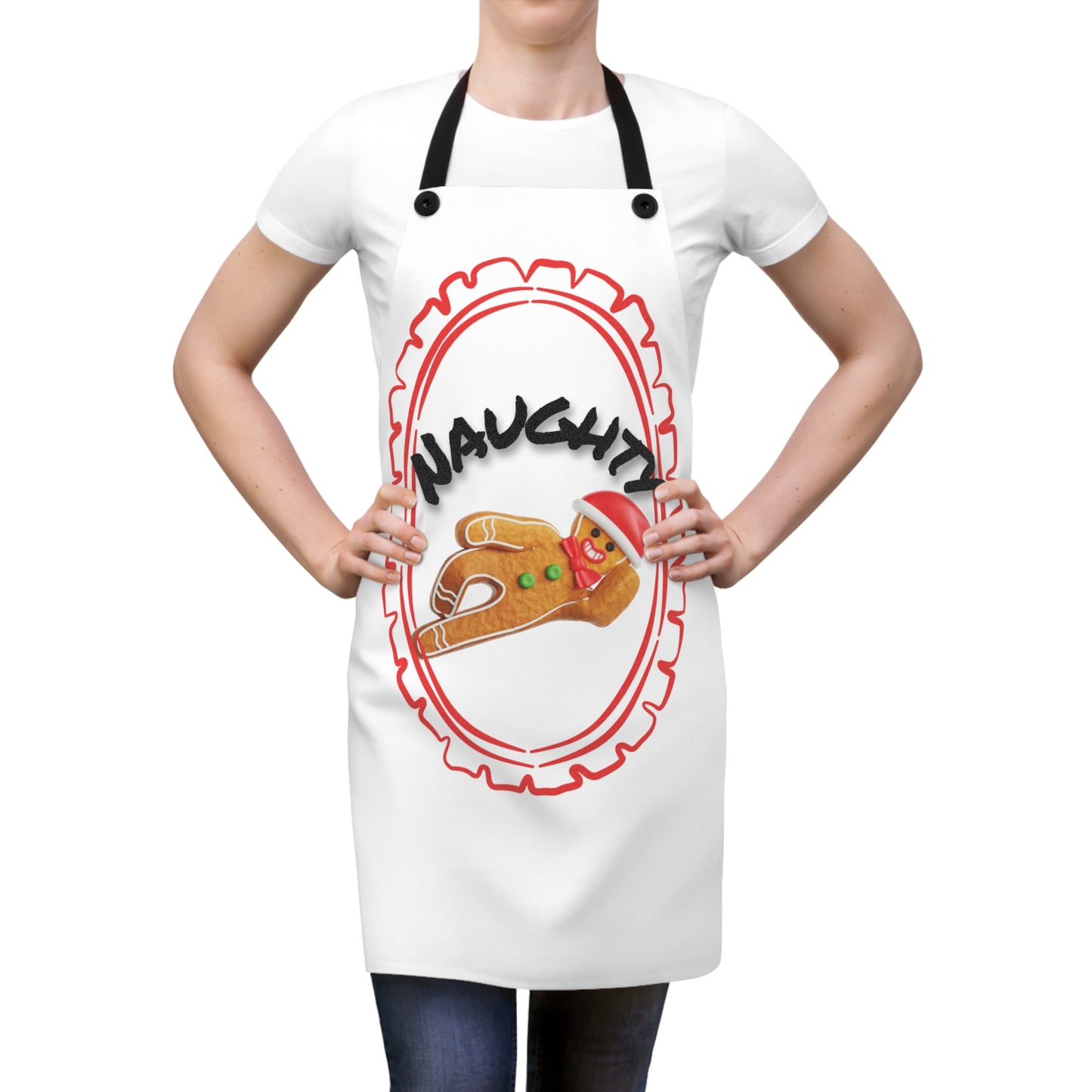 Naughty Gingerbread Apron —Just Gigi IFYKYK