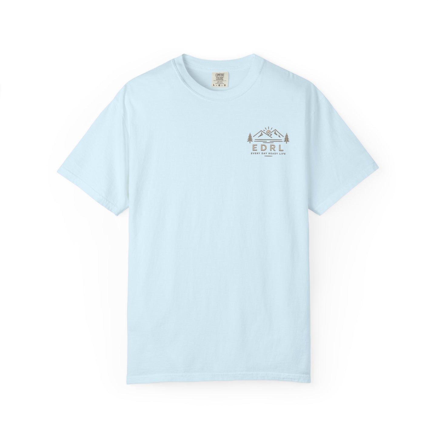 EDRL Mountain Logo T‑Shirt — Minimal Outdoor Crewneck