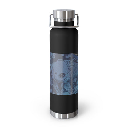 Blue Koi Copper Vacuum Insulated Bottle, 22oz