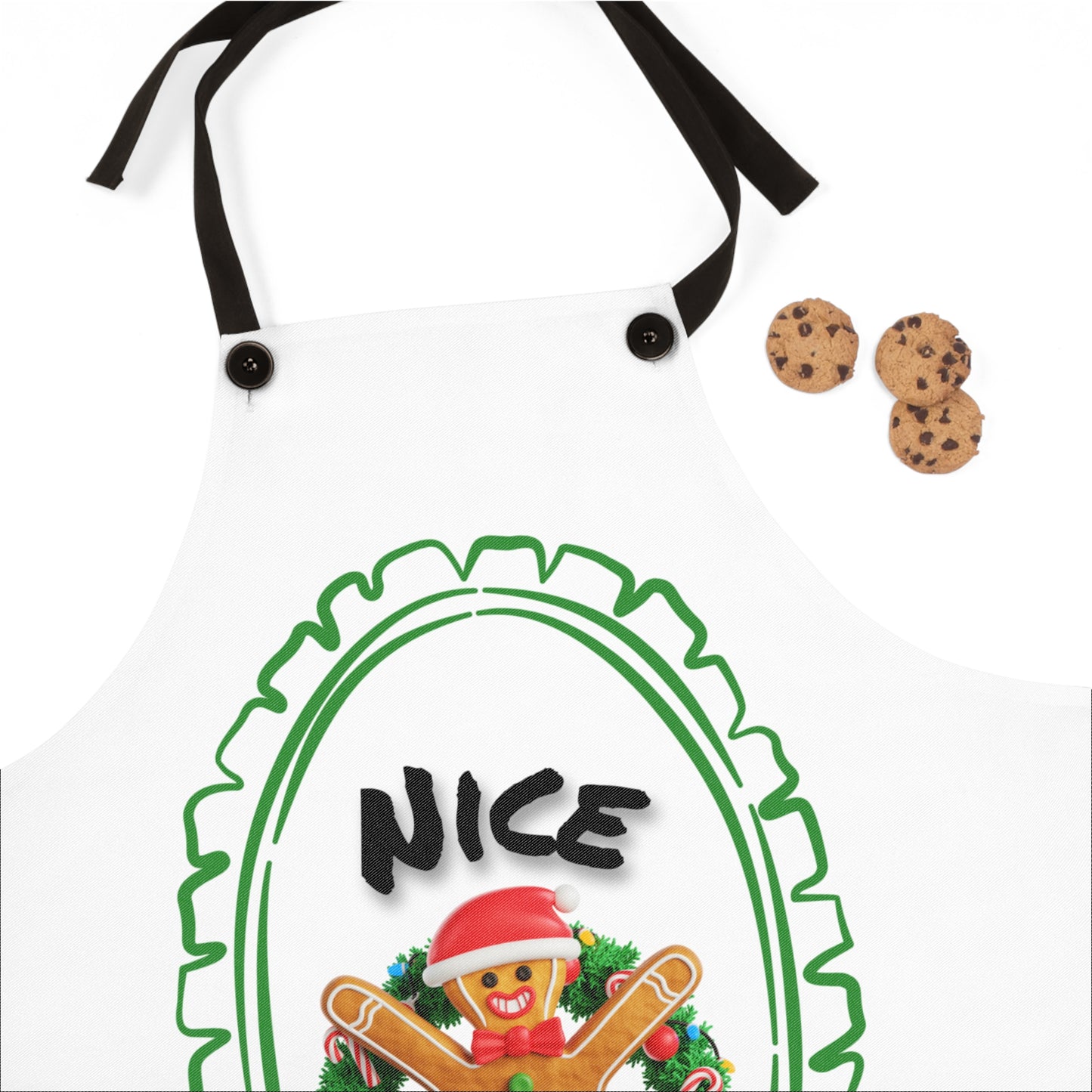 Christmas Gingerbread 'Nice' Apron