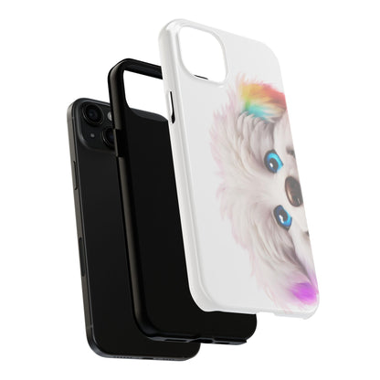 Peeking Doggo design Tough Phone Cases